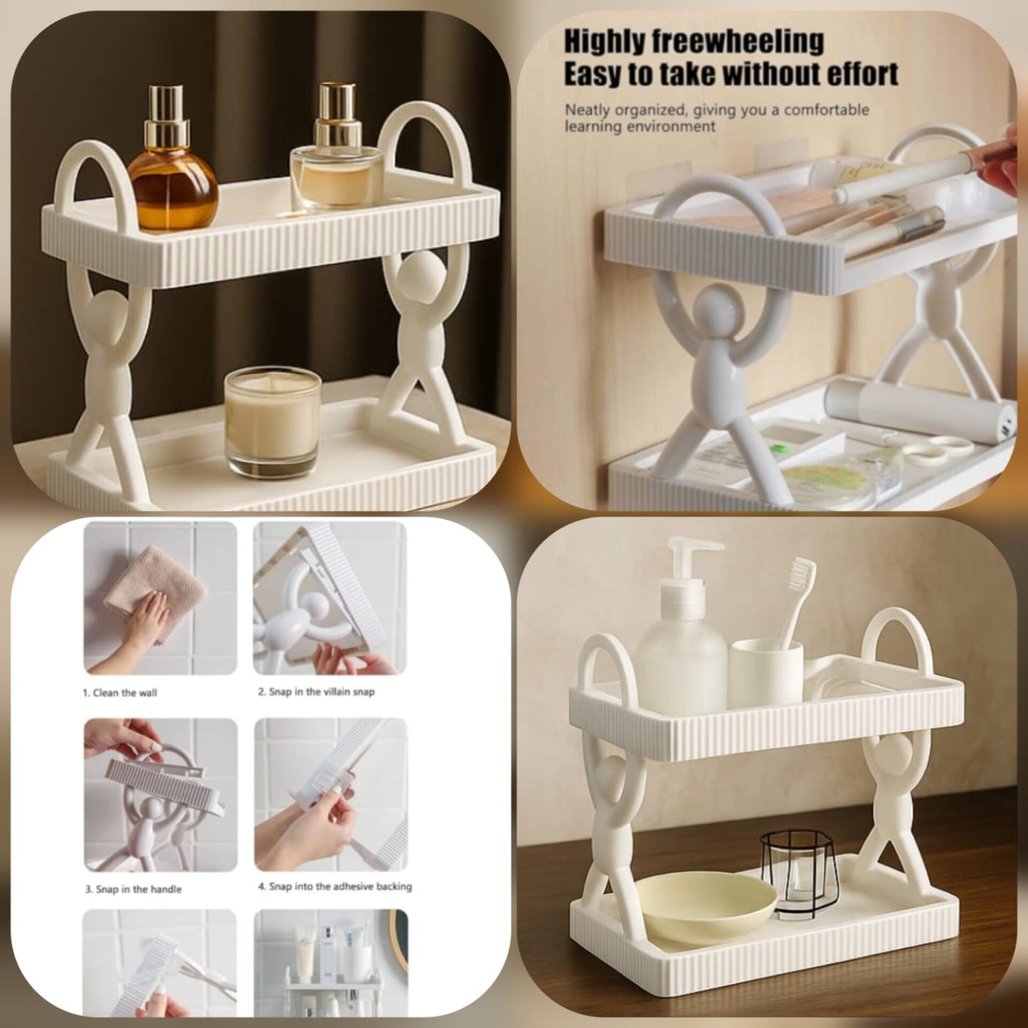 2-Layer Wall Mounted Shelf