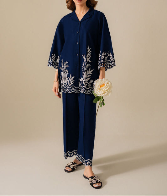 2-Piece Embroidered Suit