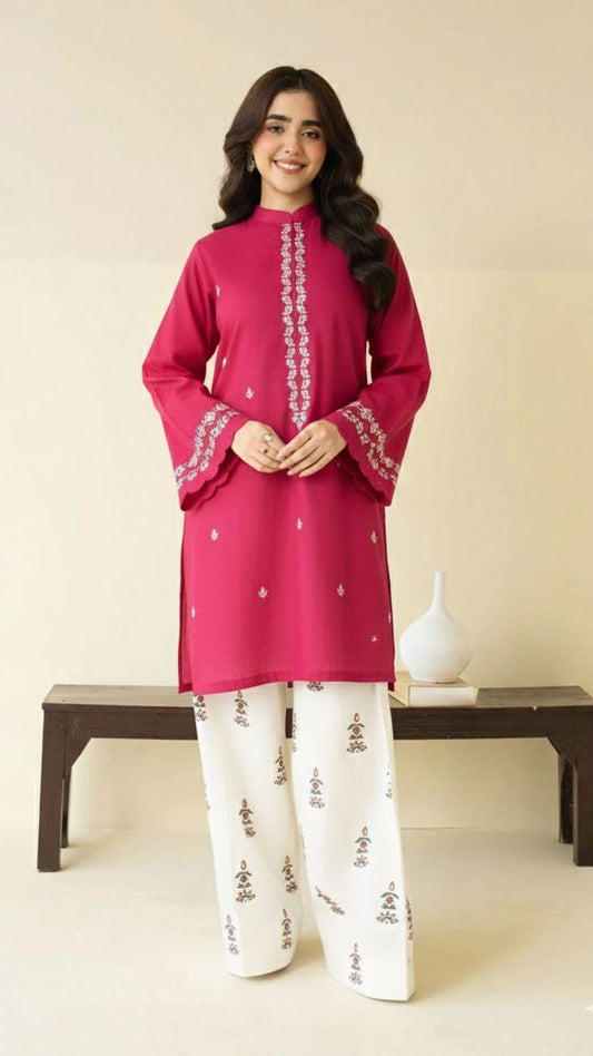 2-Piece Embroidered Suit