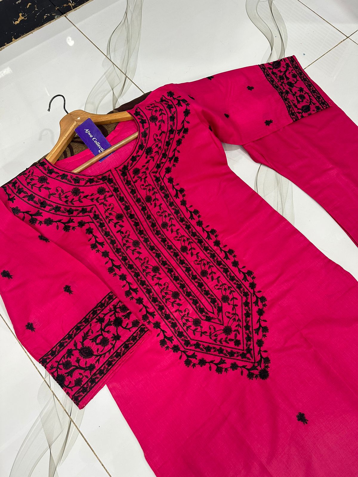 2Pc Embroidered Suit