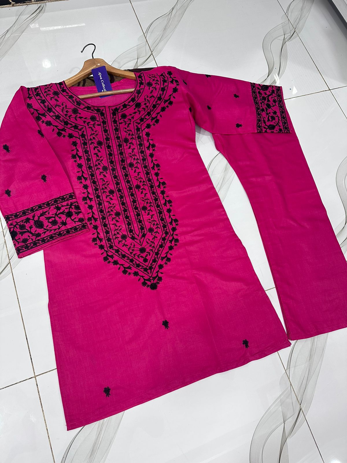 2Pc Embroidered Suit