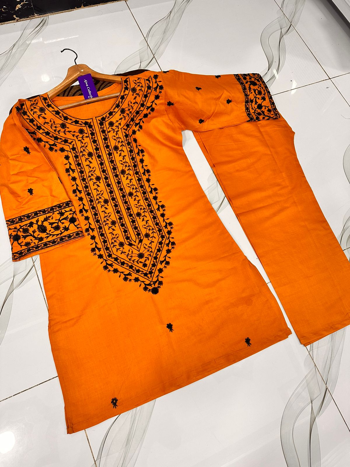 2Pc Embroidered Suit
