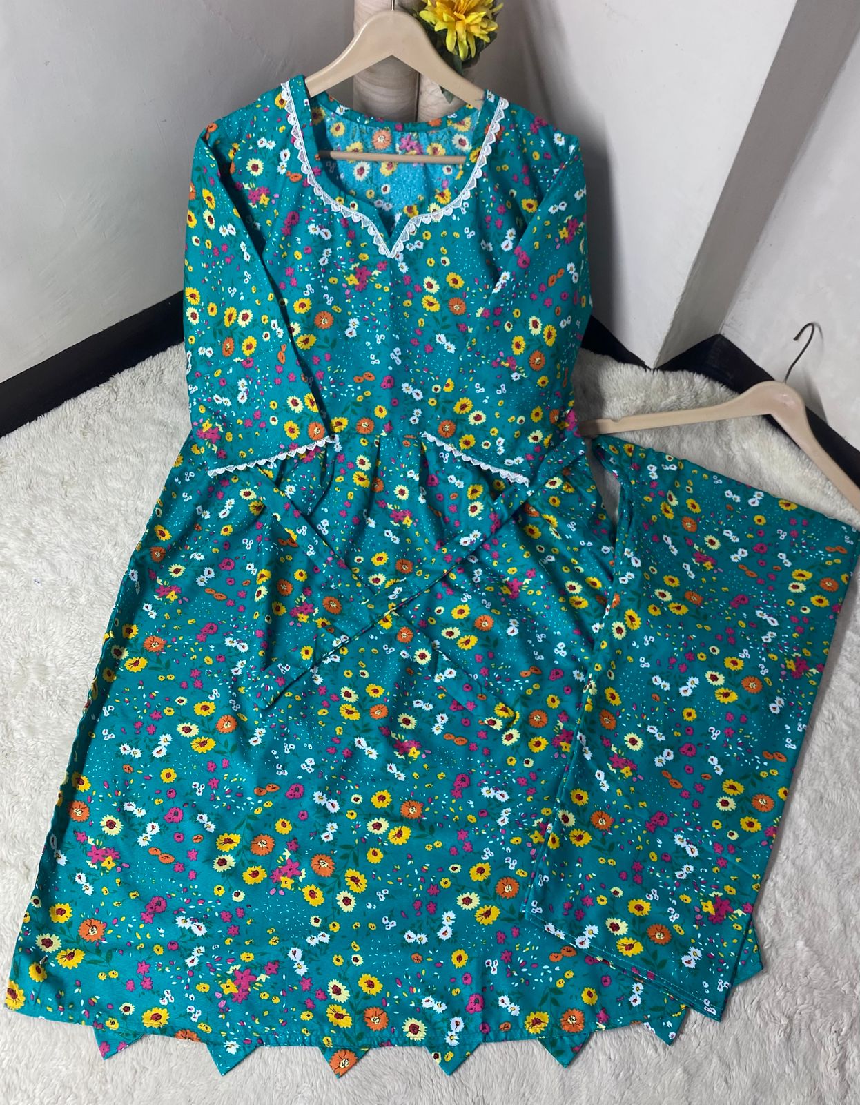 2Pc Printed Frock