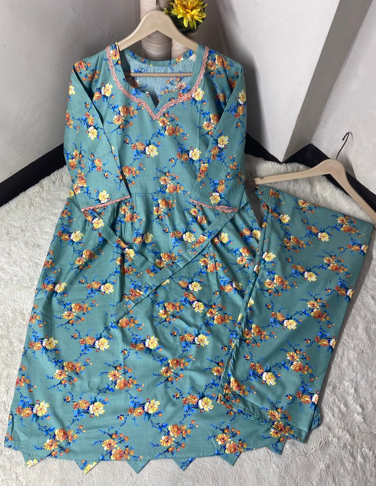 2Pc Printed Frock