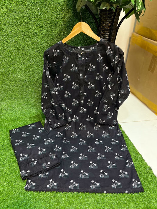 2Pc Printed Lawn Suit