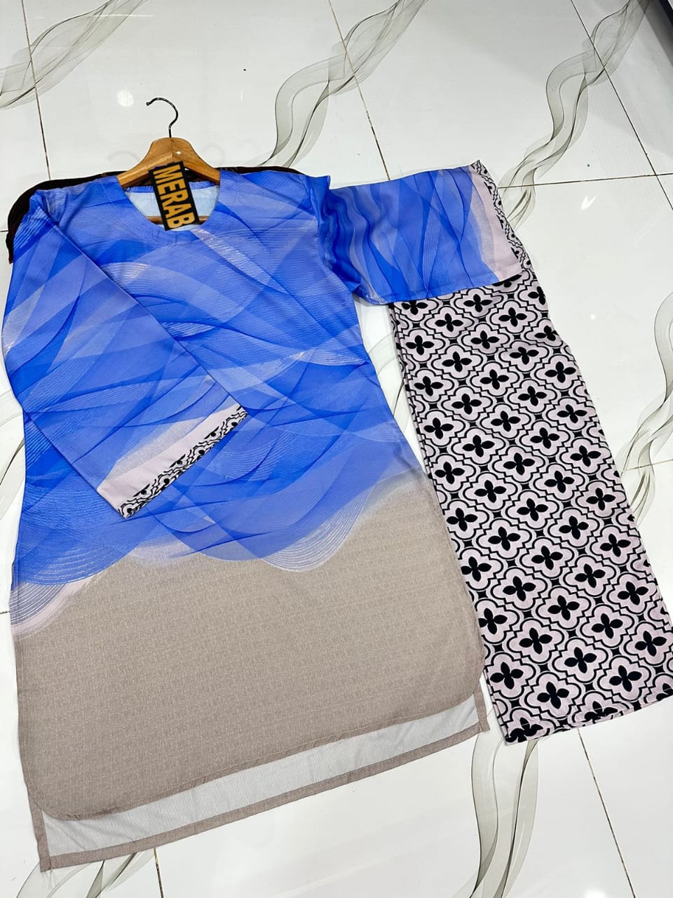 2Pc Tie-Dye Suit