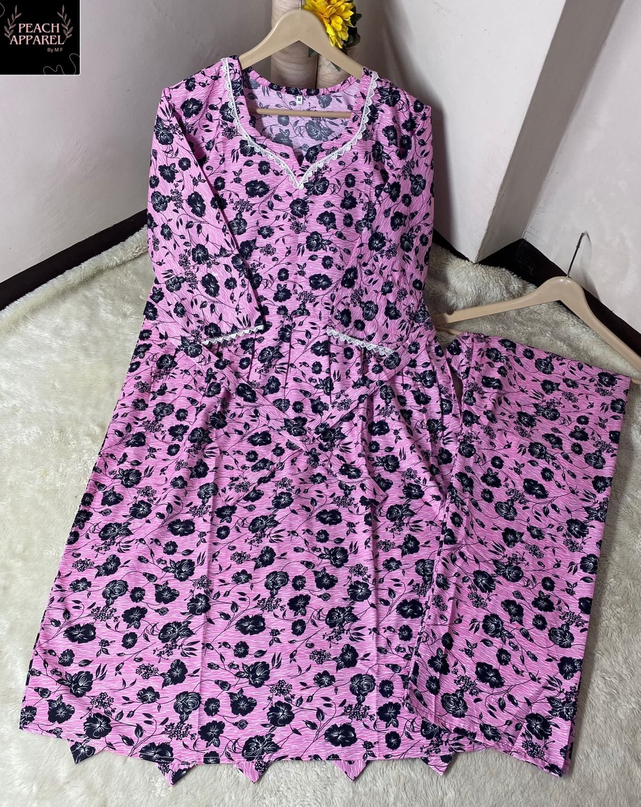 2Pcs Printed frock