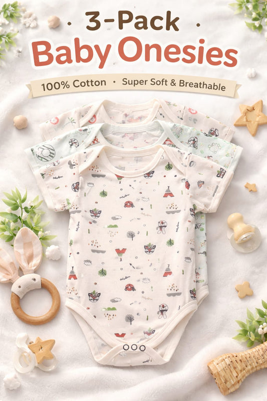 Pack of 3 Baby Suit Set