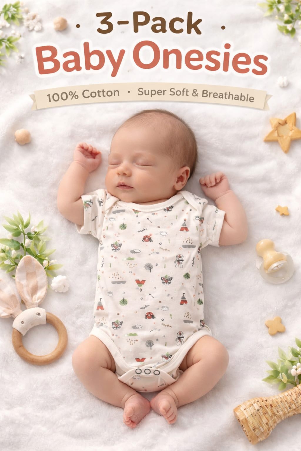 Pack of 3 Baby Suit Set