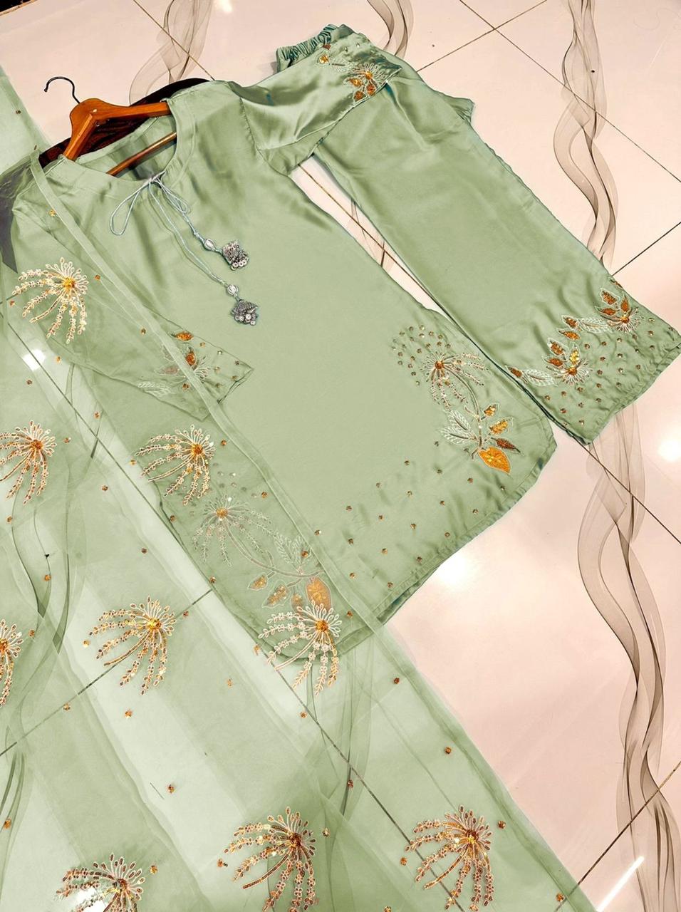 3-Piece Embroidered Suit