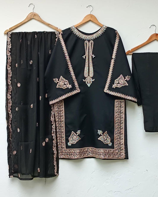 3-Piece Embroidered Suit