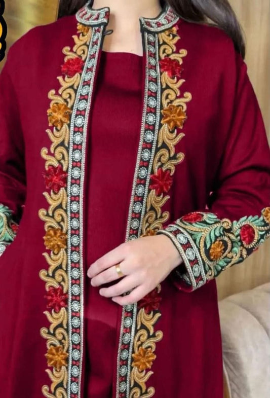 3-Piece Heavy Embroidered Suit