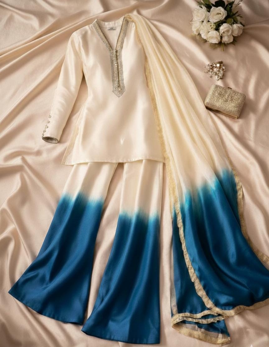 Silk Tie-Dye 3 Piece Dress
