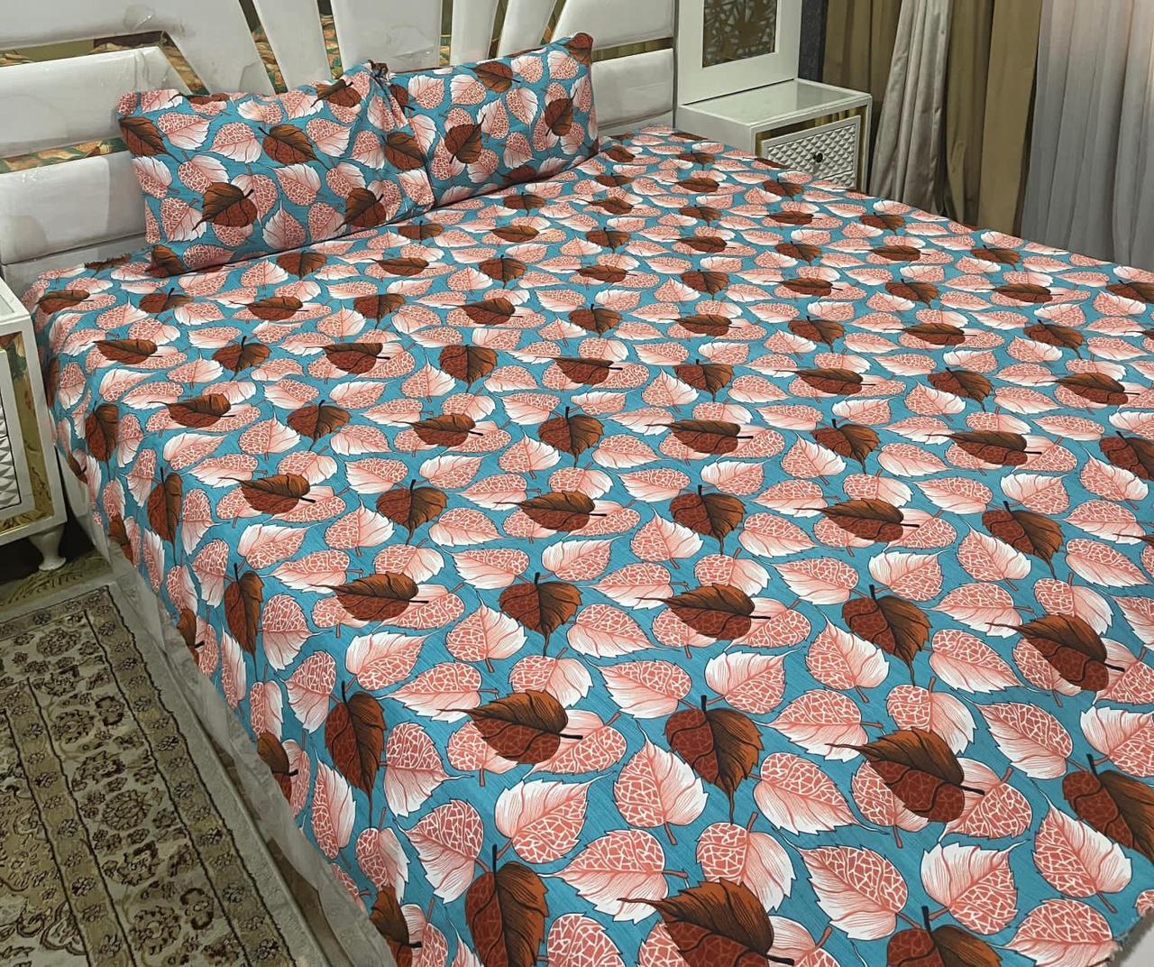 3D Cotton Satin Bedsheet