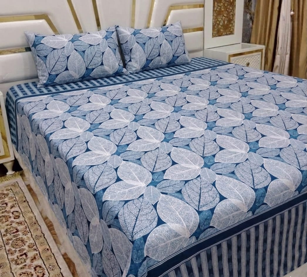 3D Cotton Satin Bedsheet