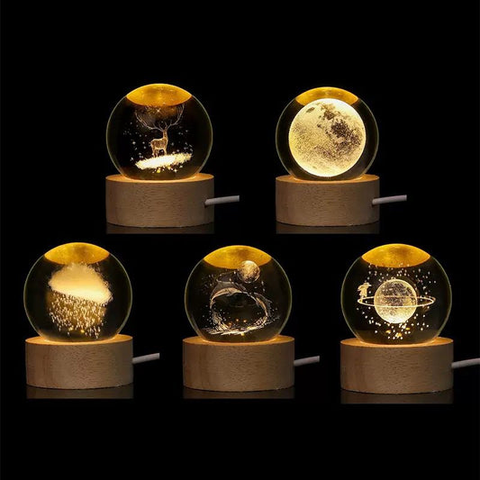 3D Crystal Ball Lamp