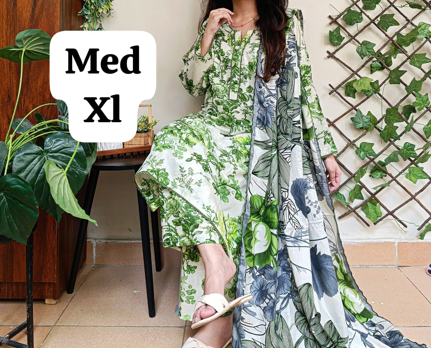 3Pc Lawn Suit