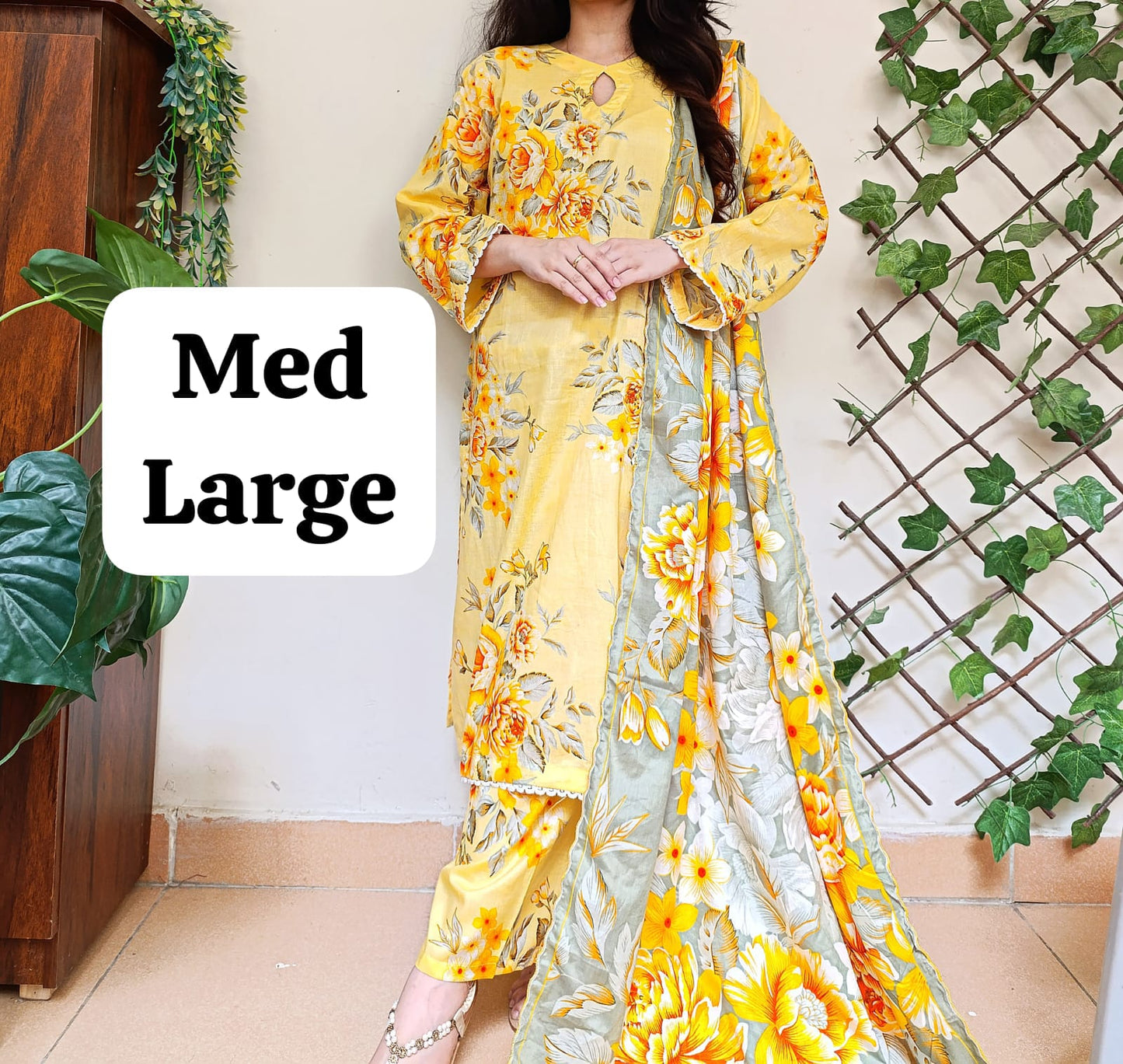 3Pc Lawn Suit