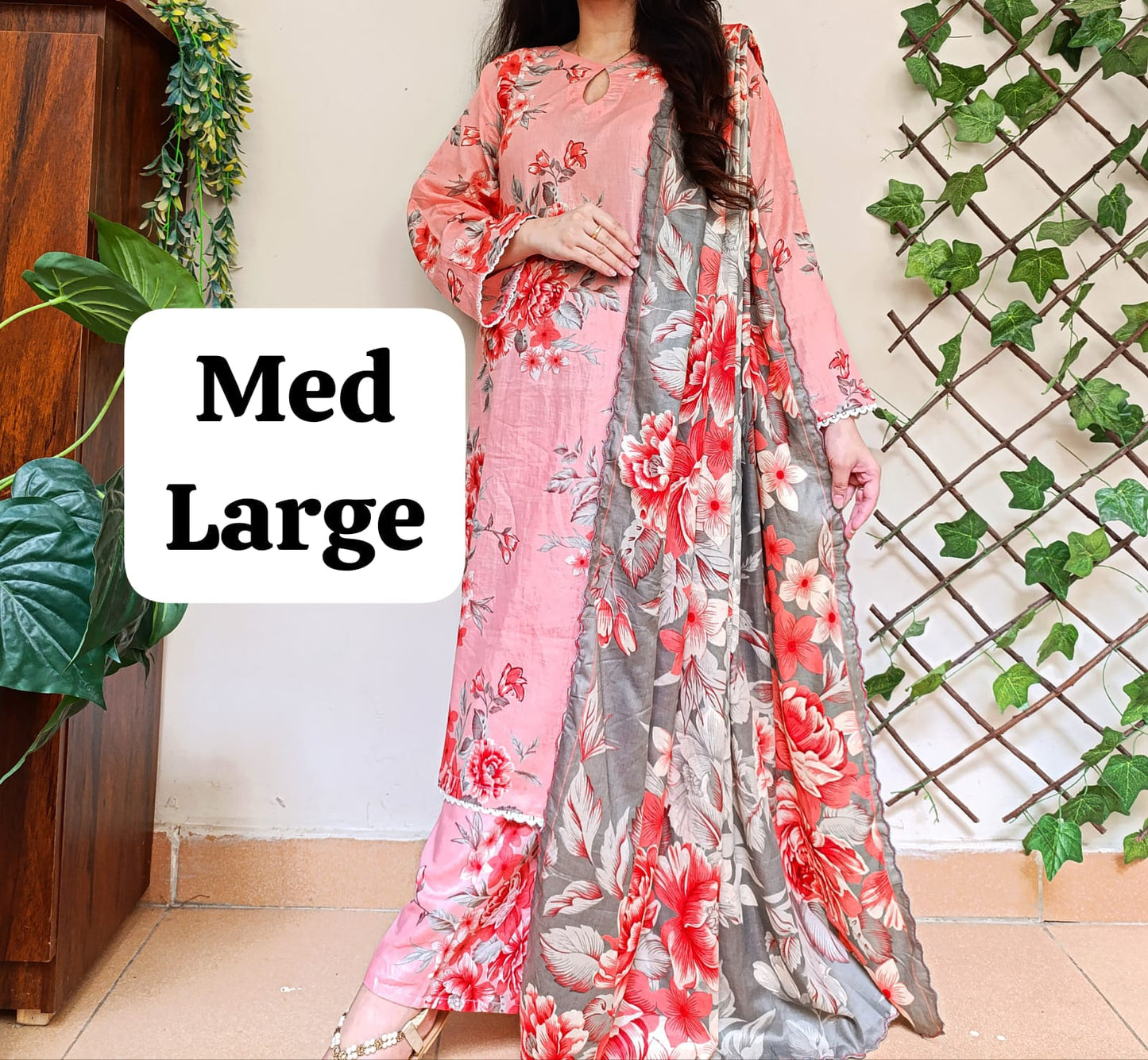 3Pc Lawn Suit