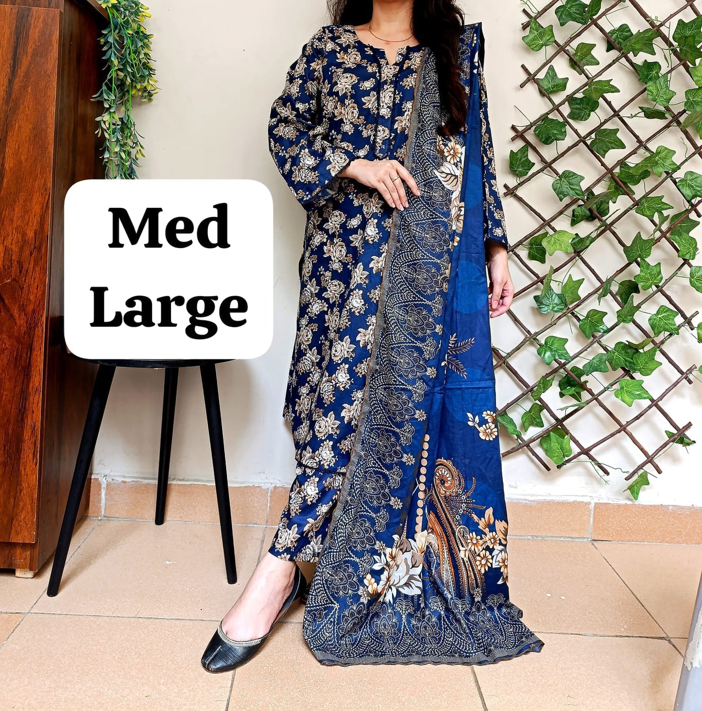 3Pc Lawn Suit