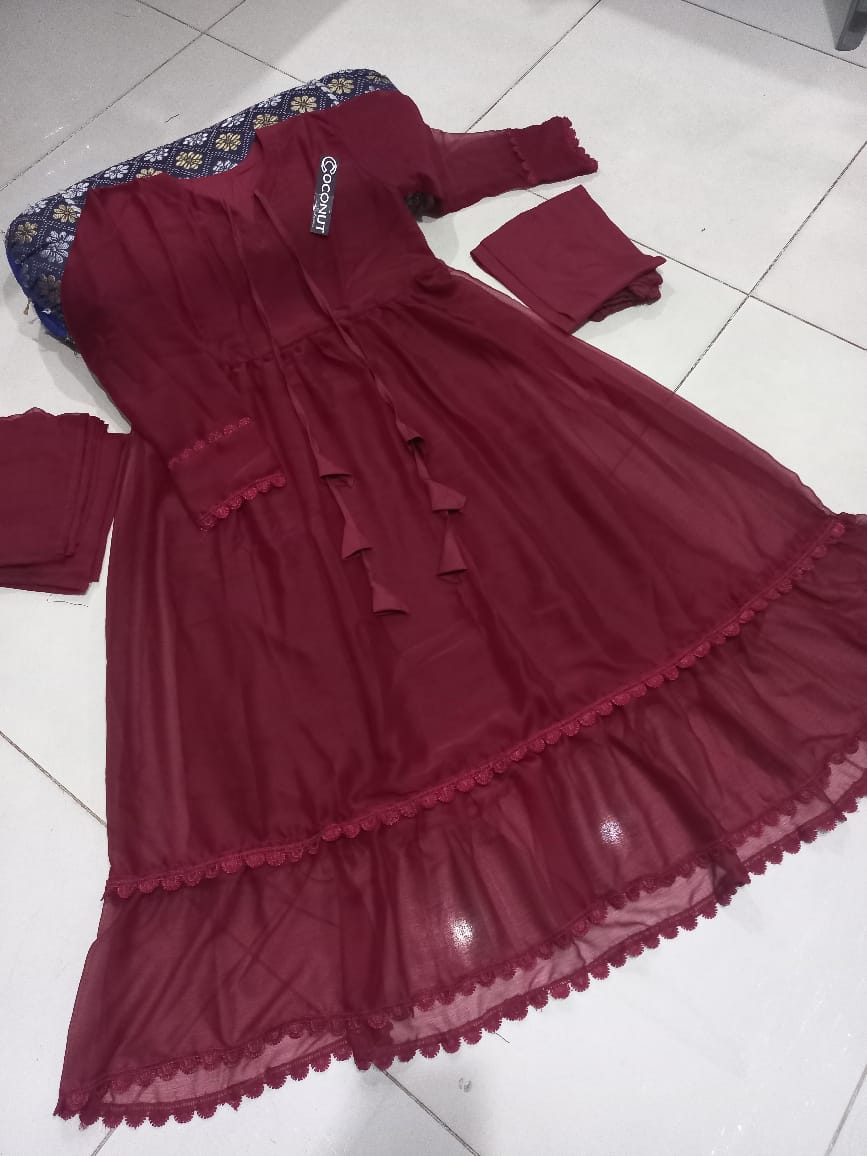 3Pcs Flare Maxi