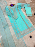3Pcs Heavy Embroidered Suit