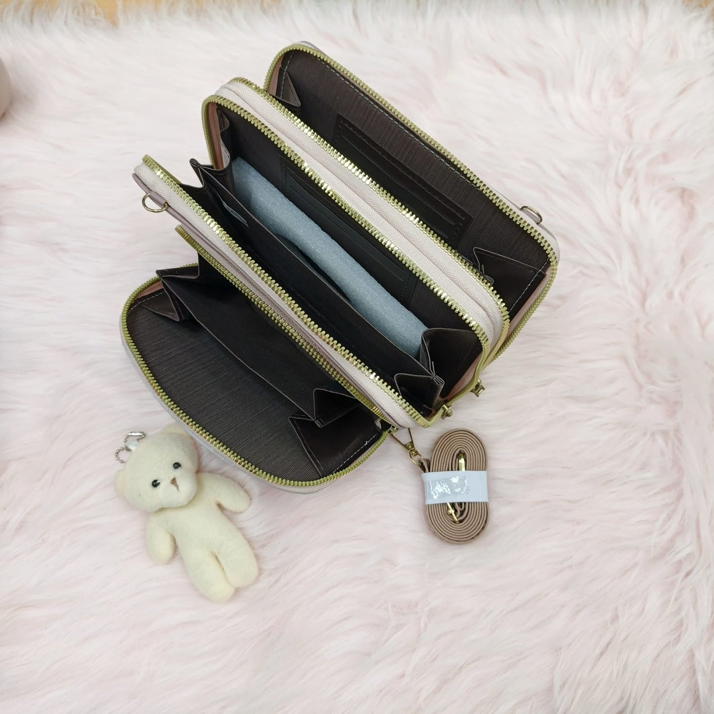 3 Zipper Crossbody Bag