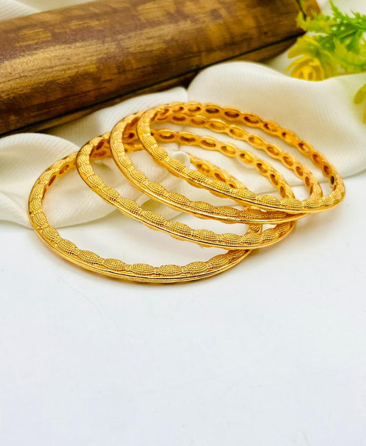 4 Piece Gold Plated Kids Bangles