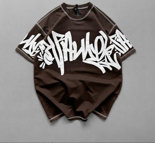 5 Threads Embossed Printed T-Shirt