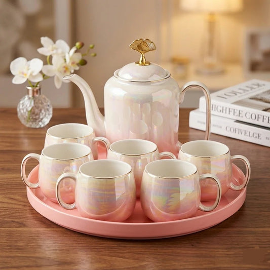 8-Piece Ceramic Tea Set