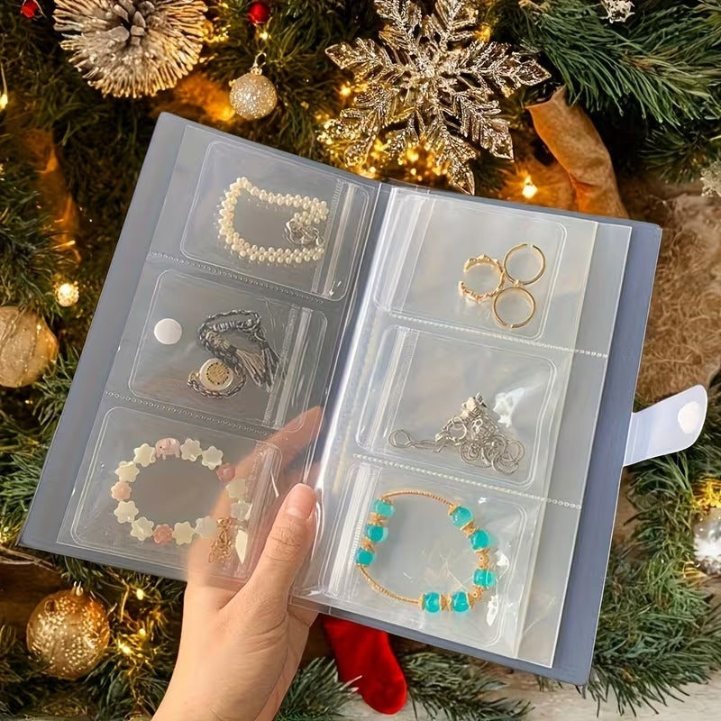 84-Grid Jewelry Organizer Book