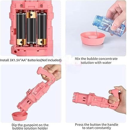 8 Hole Bubble Gun Machine