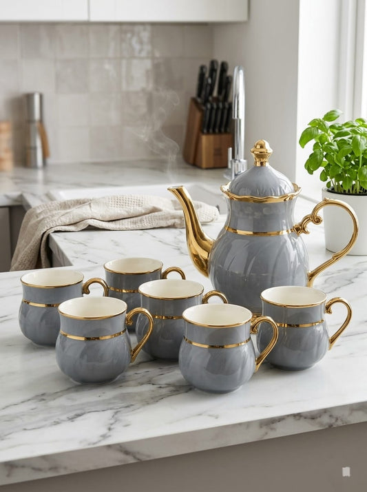 8Pcs Ceramic Tea Set
