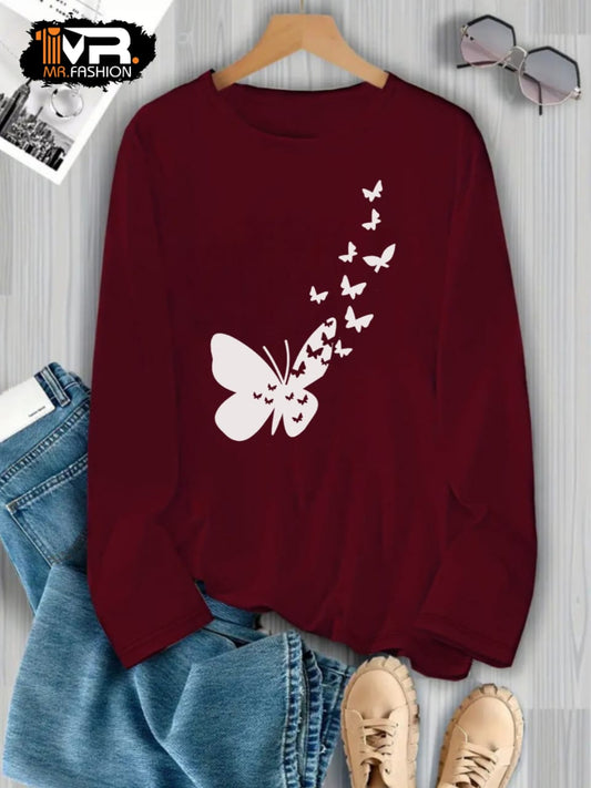 Butterfly Printed T-Shirt
