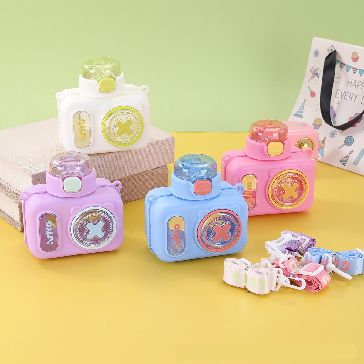 Cartoon Camera Water Bottle