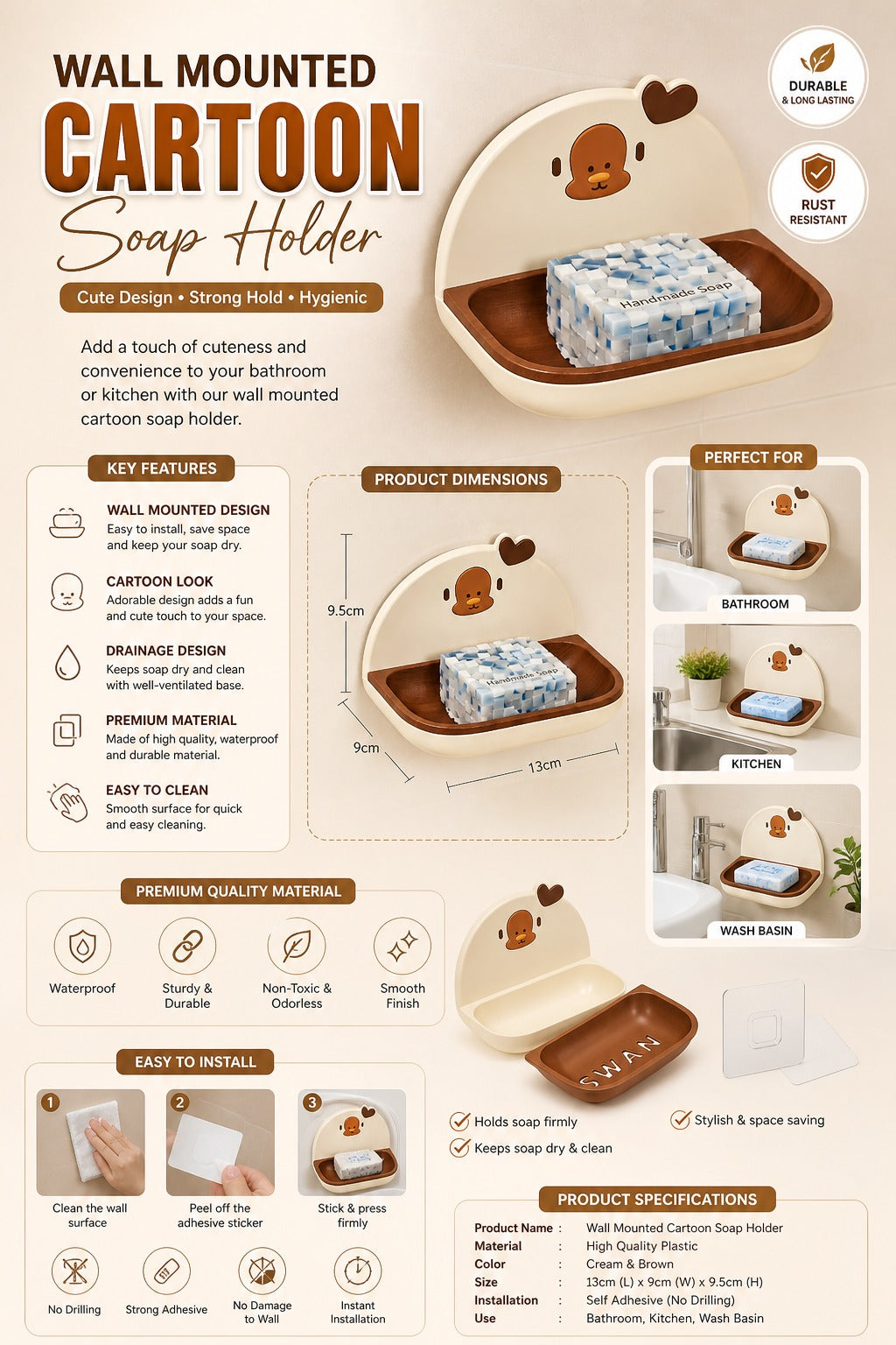 Cartoon Shape Soap Holder