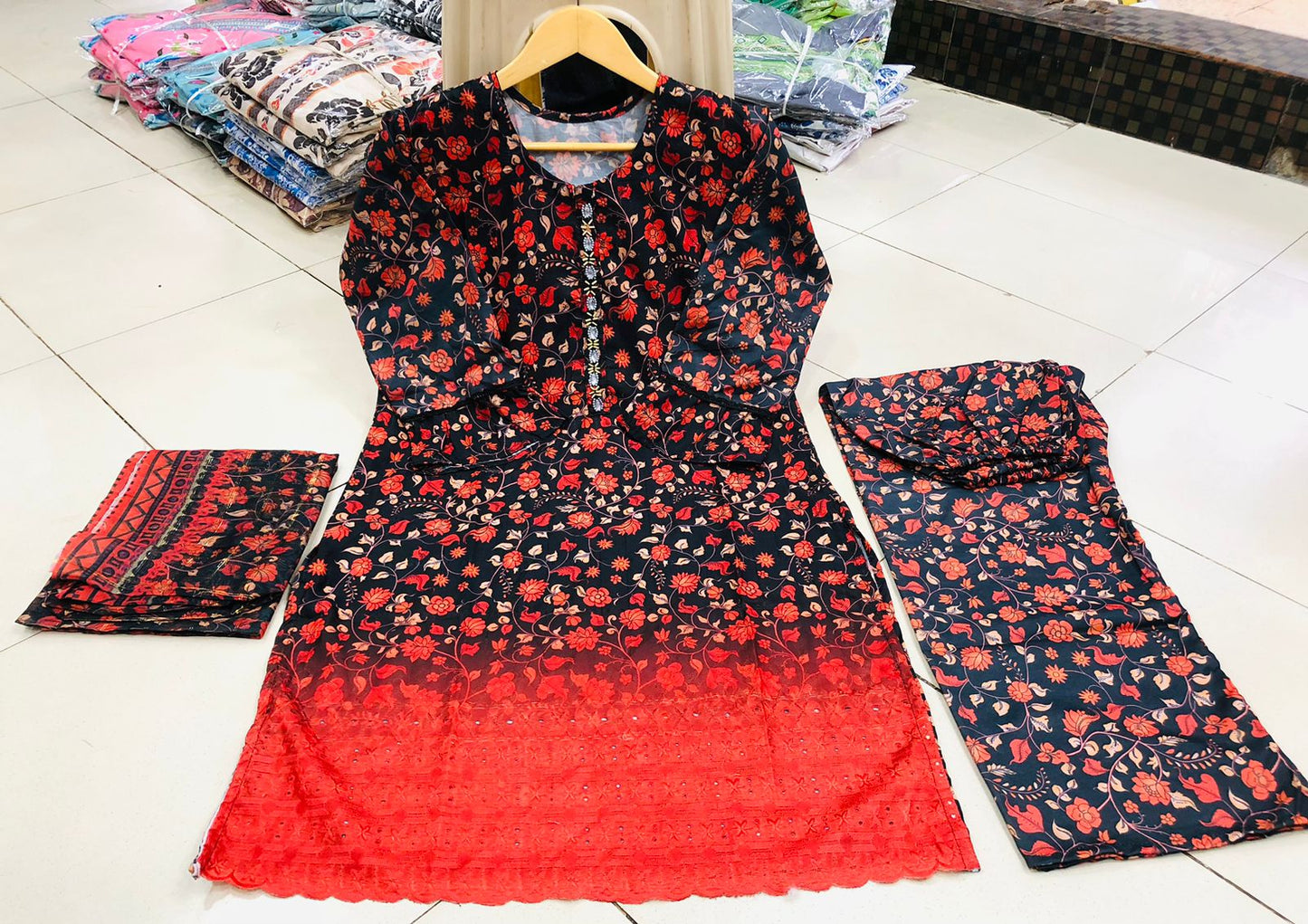 Chikankari Embroidery Suit