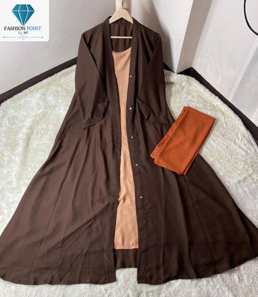 Chocolaty Abaya With Stoller