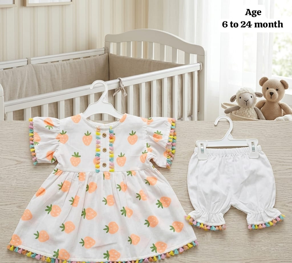 Cotton Frock 2 Piece Set