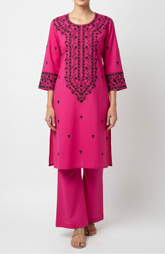 2Pc Embroidered Suit