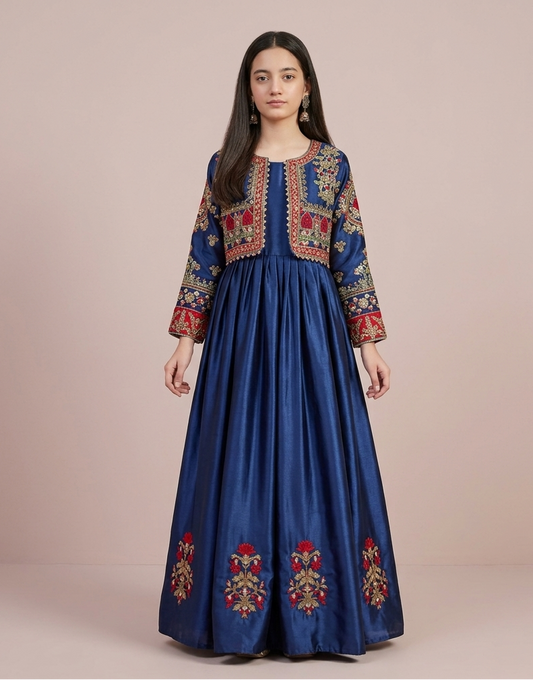 Embroidered Bunches Maxi