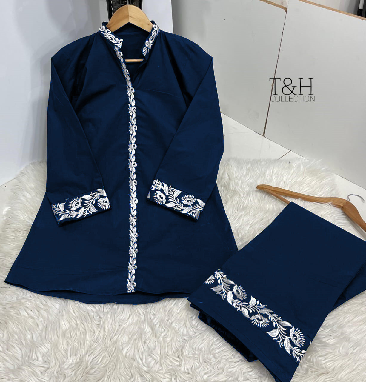 Embroidered Cord Set