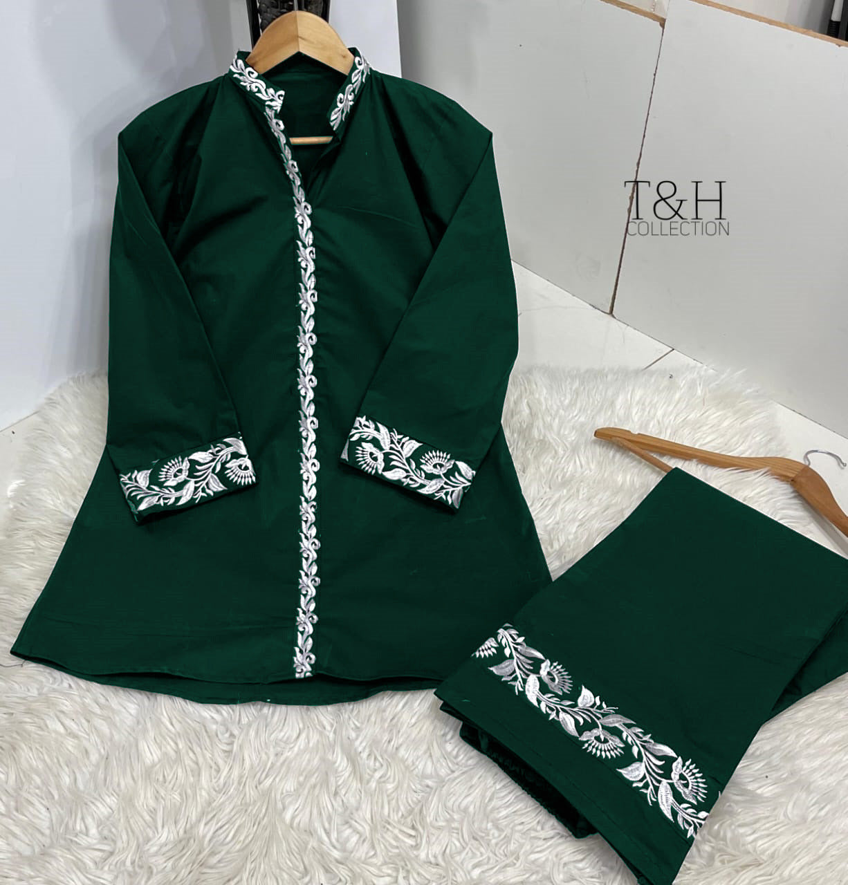 Embroidered Cord Set