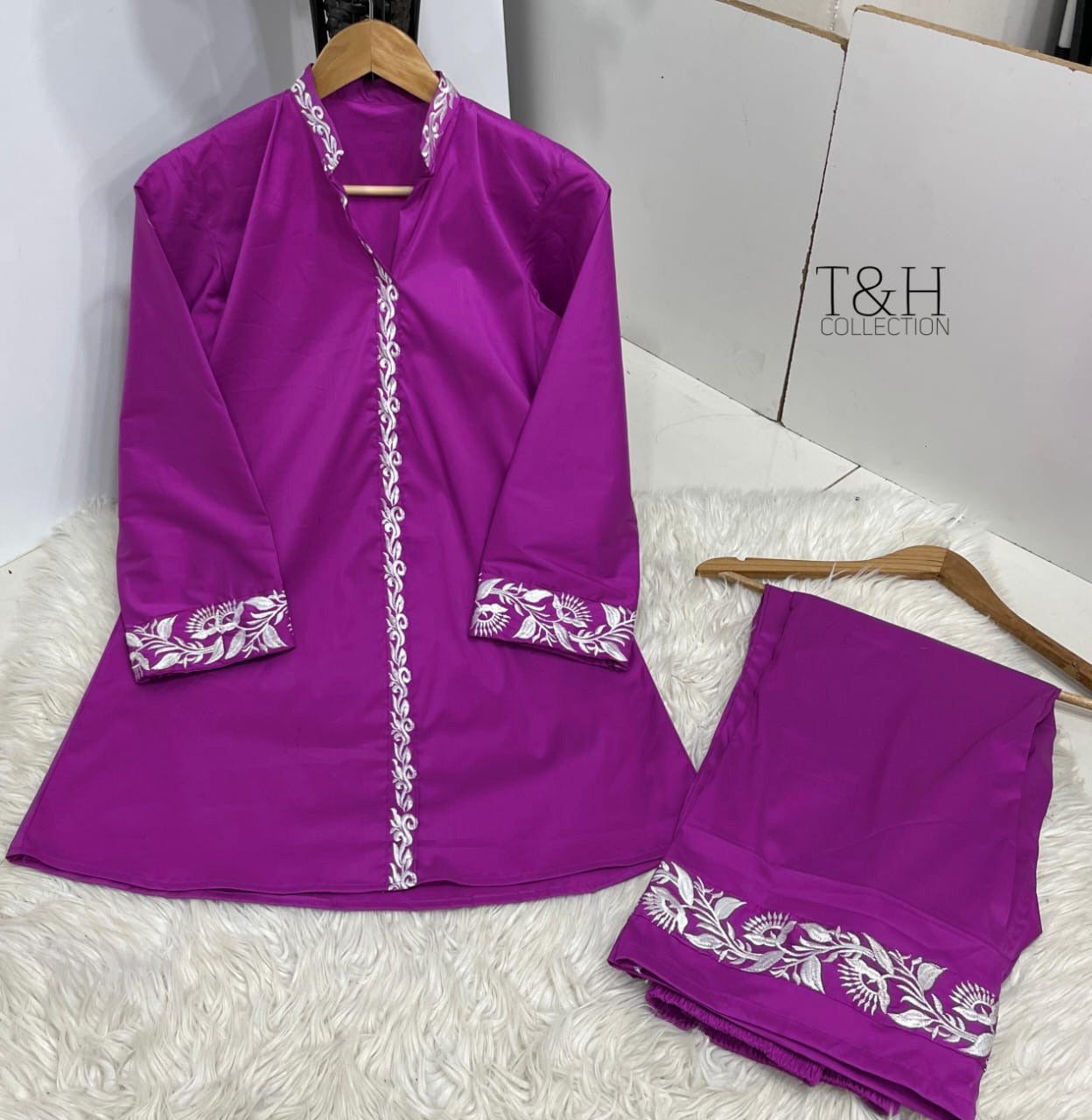 Embroidered Cord Set