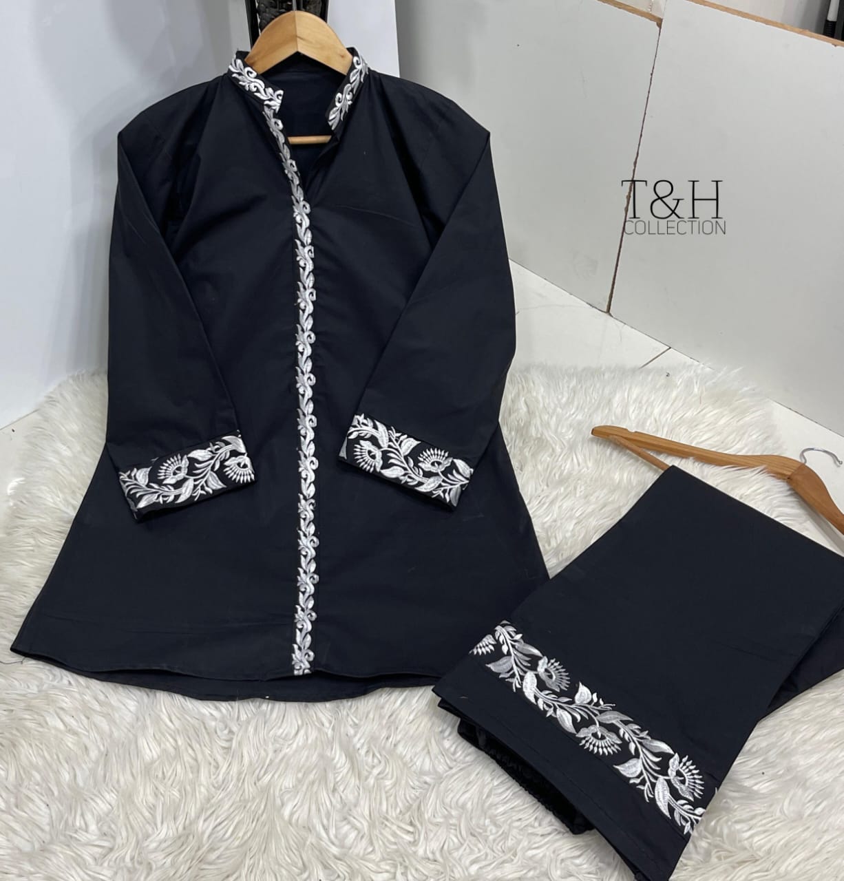 Embroidered Cord Set