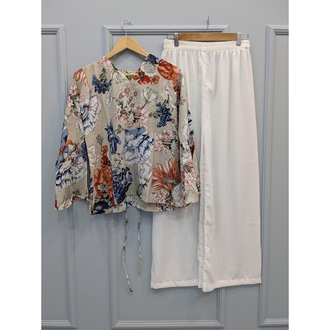 Floral Top With Trouser