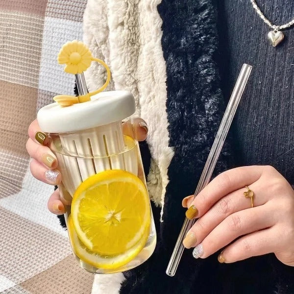 Flower Glass Cup