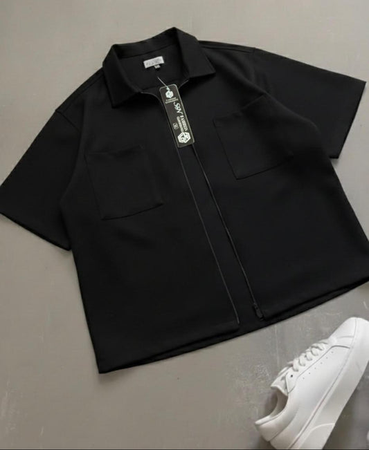 Full Zip Oversized Shirt