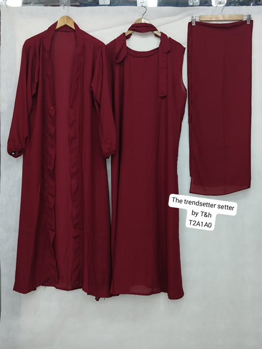4 Piece Inner Gown Abaya