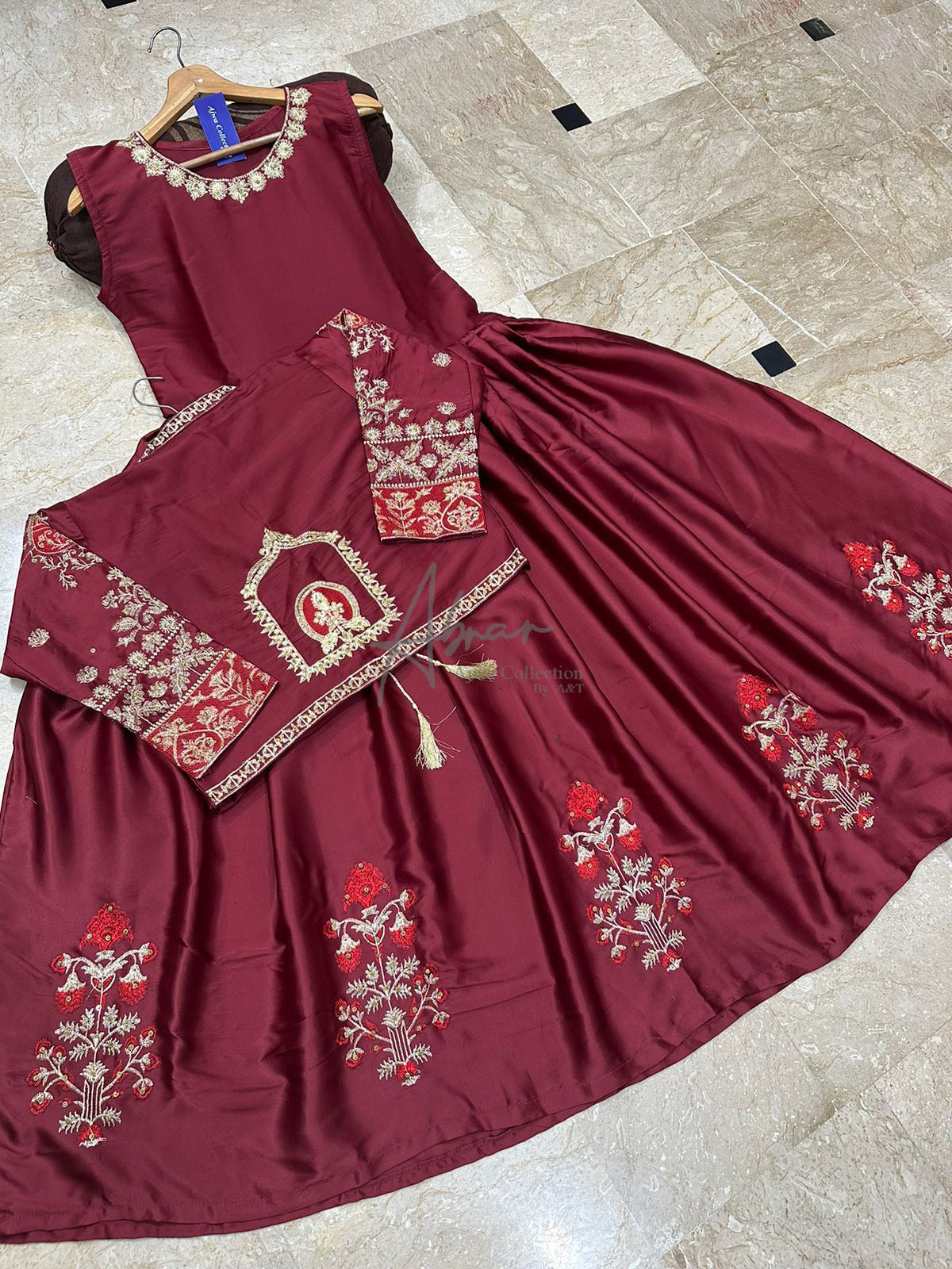 Handwork Embroidery Maxi